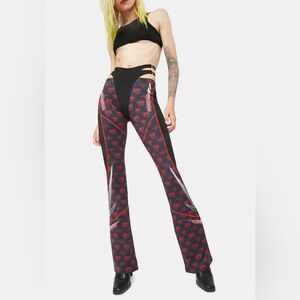 RARE Namilia RED MONOGRAM SPEED RACER PANTS